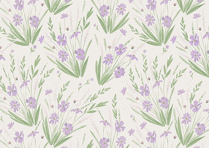 Wildflower, Iris - Twist&Fit Roller Blind - Image 6